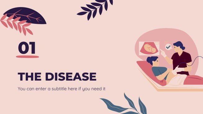 아기 안전의 달에 대한 태아 질병 인식 프레젠테이션 템플릿