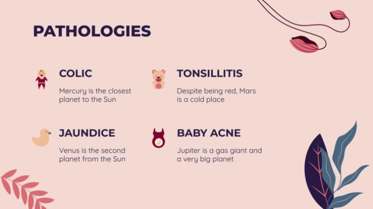 아기 안전의 달에 대한 태아 질병 인식 프레젠테이션 템플릿
