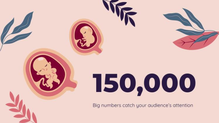 아기 안전의 달에 대한 태아 질병 인식 프레젠테이션 템플릿