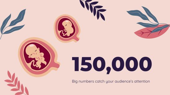 아기 안전의 달에 대한 태아 질병 인식 프레젠테이션 템플릿