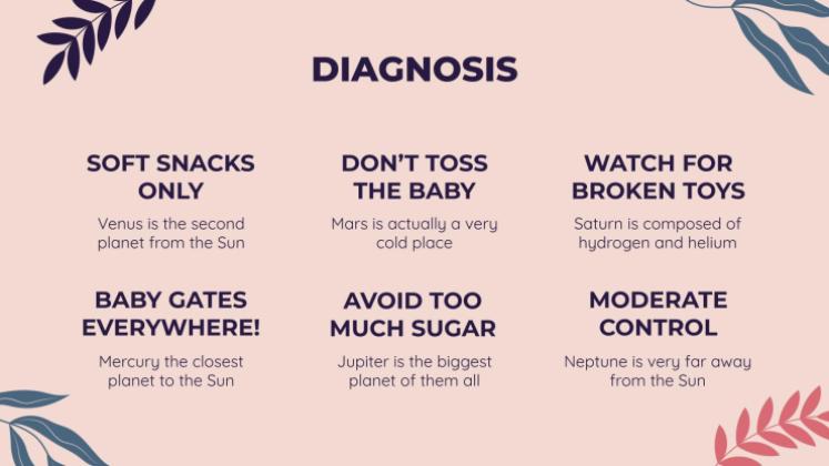 아기 안전의 달에 대한 태아 질병 인식 프레젠테이션 템플릿