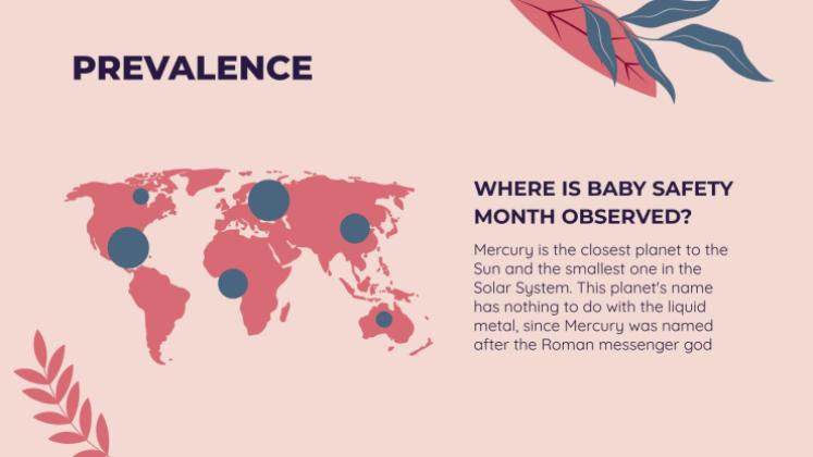 아기 안전의 달에 대한 태아 질병 인식 프레젠테이션 템플릿