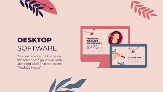 아기 안전의 달에 대한 태아 질병 인식 프레젠테이션 템플릿