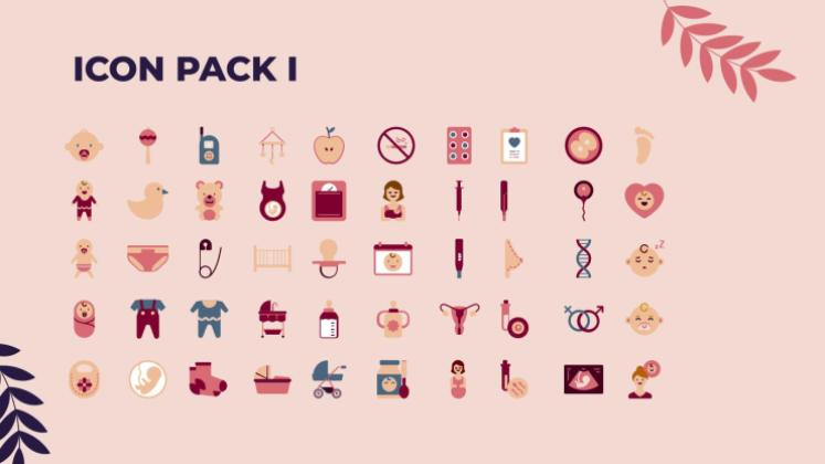 아기 안전의 달에 대한 태아 질병 인식 프레젠테이션 템플릿