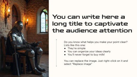 Das Mittelalter trifft auf KI Präsentationsvorlage