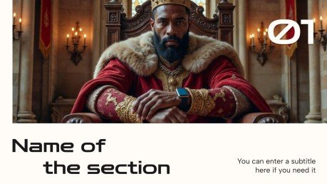 Das Mittelalter trifft auf KI Präsentationsvorlage