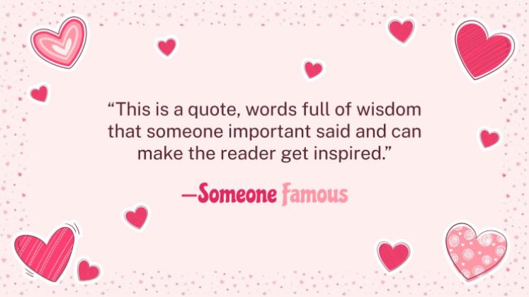 Lovely Hearts Pattern MK Plan presentation template 