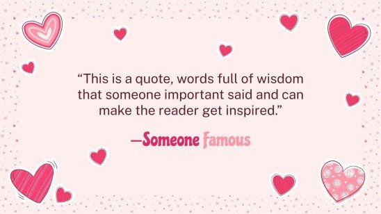 Lovely Hearts Pattern MK Plan presentation template 