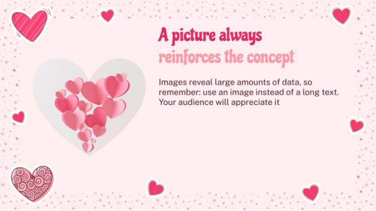 Lovely Hearts Pattern MK Plan presentation template 