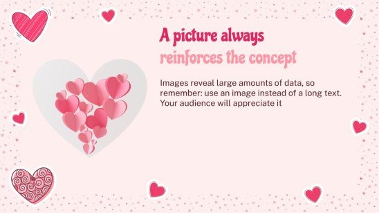 Lovely Hearts Pattern MK Plan presentation template 