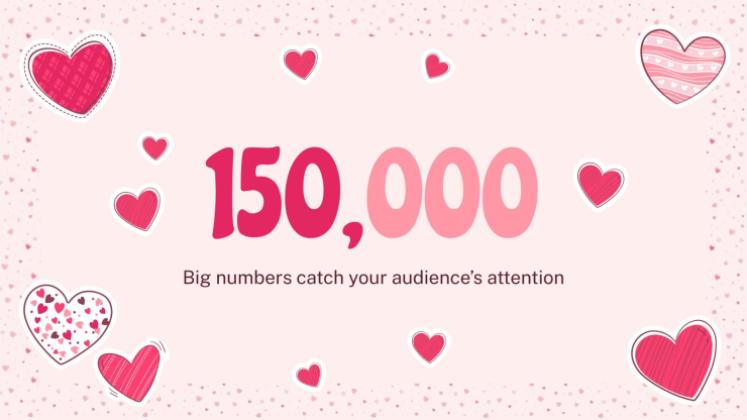 Lovely Hearts Pattern MK Plan presentation template 