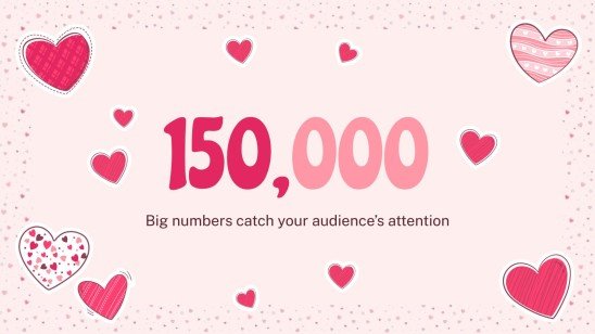 Lovely Hearts Pattern MK Plan presentation template 