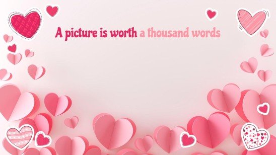 Lovely Hearts Pattern MK Plan presentation template 