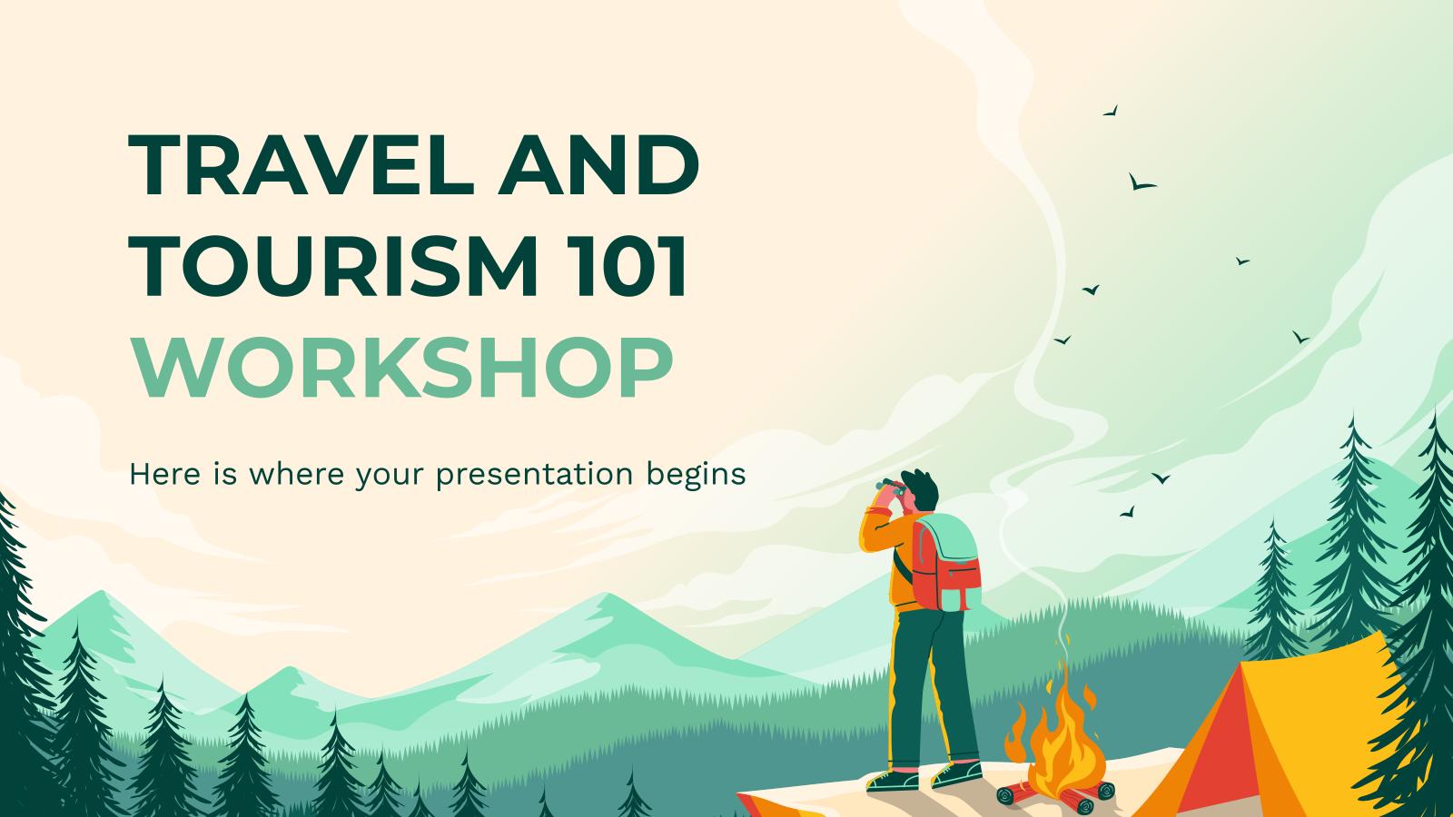 Travel and Tourism 101 Workshop presentation template 