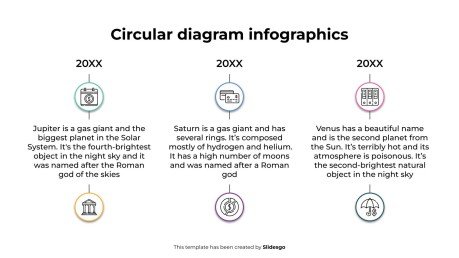 Infographie de diagramme circulaire Modèles de présentation