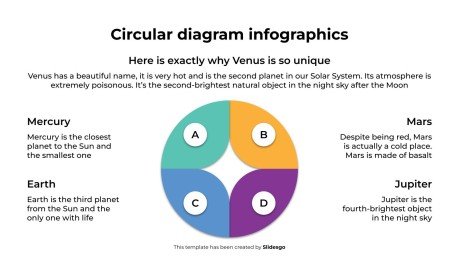 Infographie de diagramme circulaire Modèles de présentation