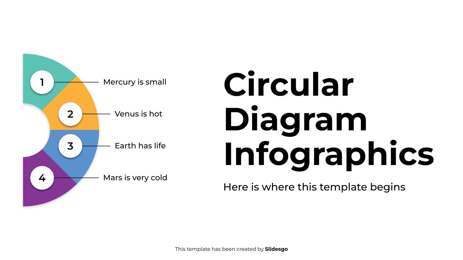 Circular Diagram Infographics presentation template 