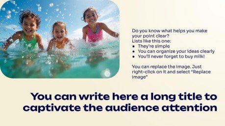 Plantilla de presentación Vibraciones de verano