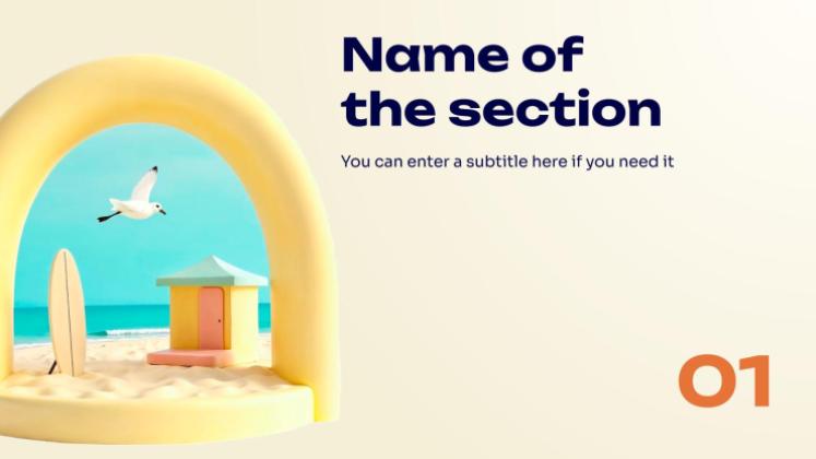 Plantilla de presentación Vibraciones de verano