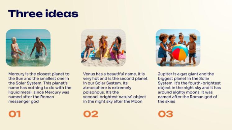 Plantilla de presentación Vibraciones de verano