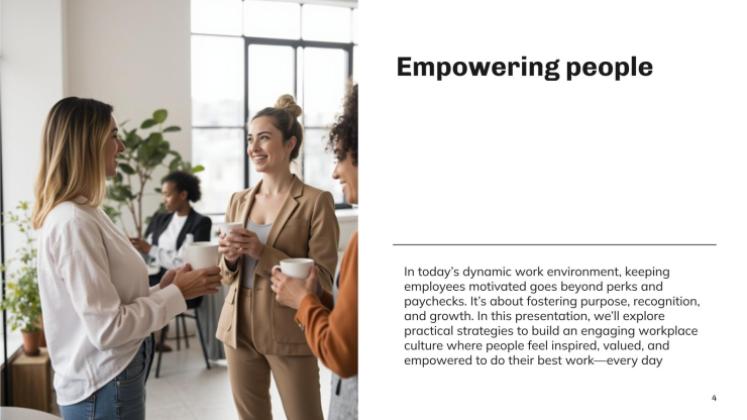 Stratégies de motivation des employés Modèles de présentation