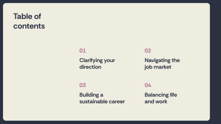 Designing Your Post-University Life Plan presentation template 