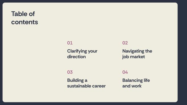 Designing Your Post-University Life Plan presentation template 