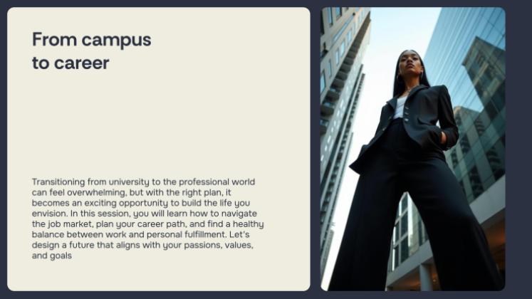 Designing Your Post-University Life Plan presentation template 