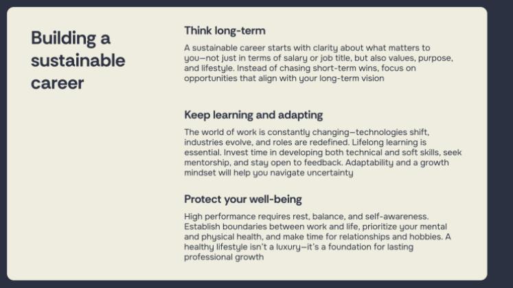 Designing Your Post-University Life Plan presentation template 