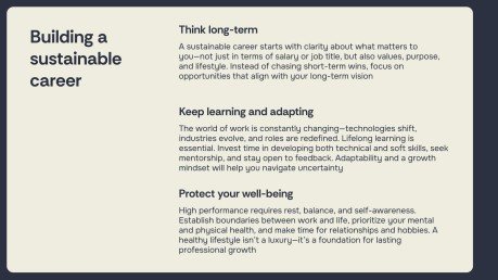 Designing Your Post-University Life Plan presentation template 