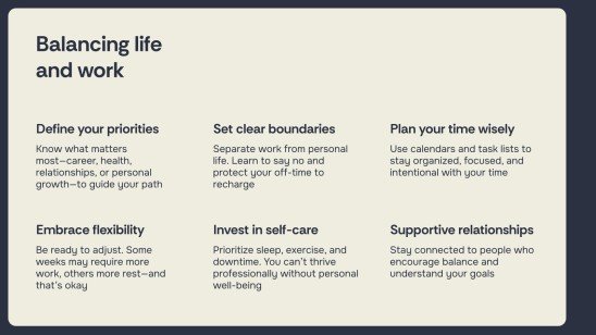 Designing Your Post-University Life Plan presentation template 