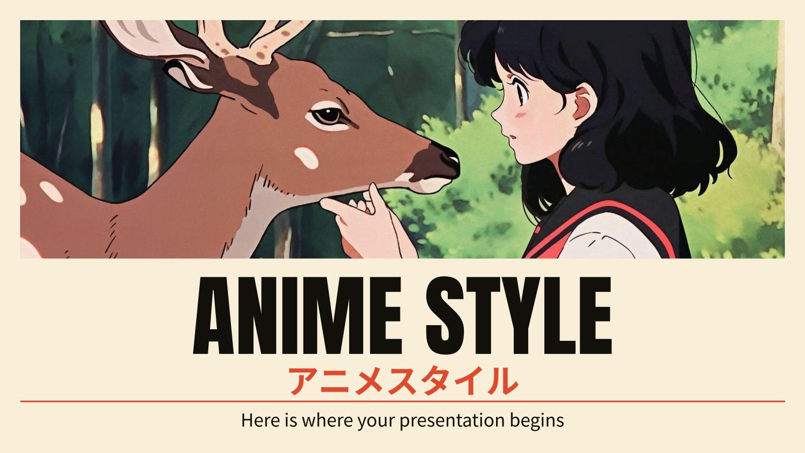 Anime Style presentation template 