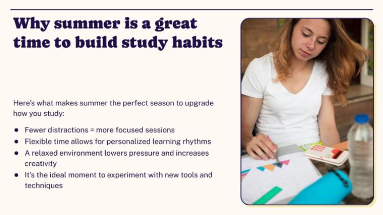 Lerntipps für den Sommer Präsentationsvorlage