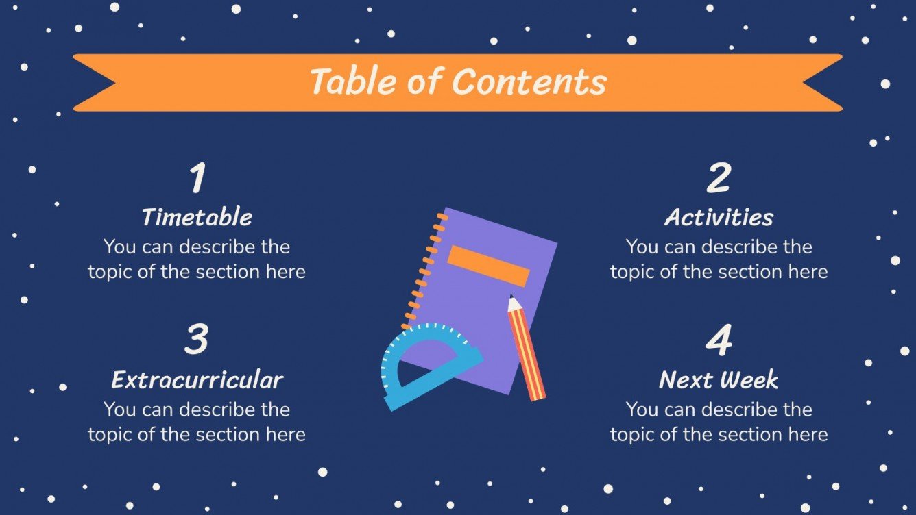 Student Weekly Planner Google Slides and PowerPoint template