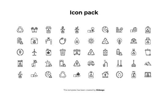 Plantilla de presentación Infografía del proceso de reciclaje