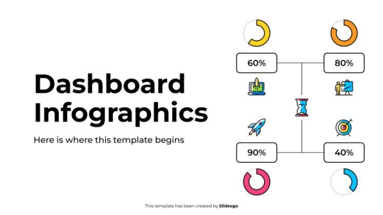 대시보드 인포그래픽 프레젠테이션 템플릿