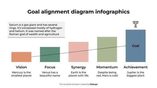 목표 정렬 다이어그램 인포그래픽 프레젠테이션 템플릿