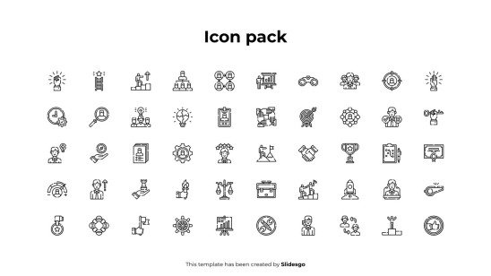 목표 정렬 다이어그램 인포그래픽 프레젠테이션 템플릿