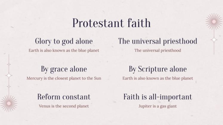 Evangelische Kirche Präsentationsvorlage