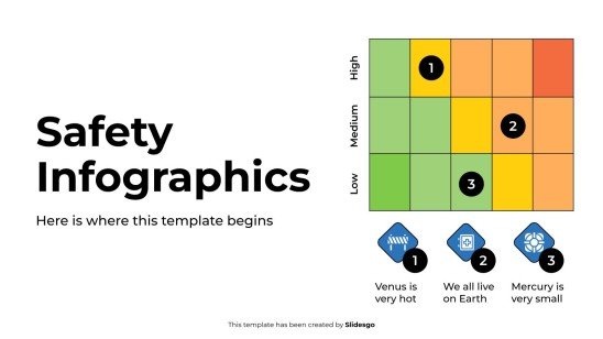 Modelo de apresentação Infográficos de segurança