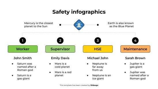 Modelo de apresentação Infográficos de segurança