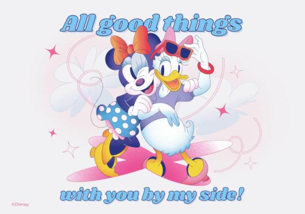 Minnie und Daisy Die Eiskönigin Karte Präsentationsvorlage