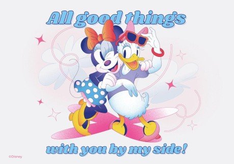 Minnie und Daisy Die Eiskönigin Karte Präsentationsvorlage