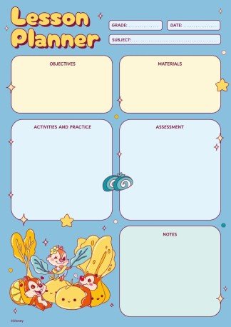 Plantilla de presentación Plan de clase de Chip y Chop