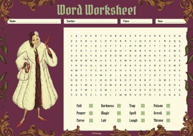 Modelo de apresentação Atividade da Cruella de Vil