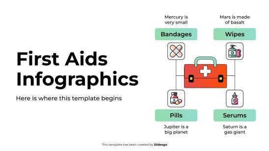 Infographies sur les premiers secours Modèles de présentation