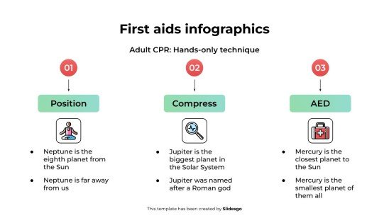 Infographies sur les premiers secours Modèles de présentation