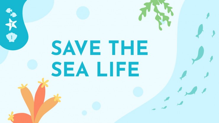 Sea Life presentation template 