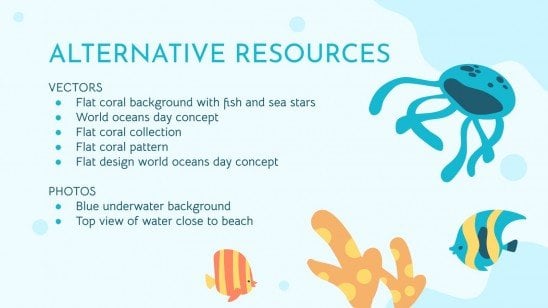 Sea Life presentation template 