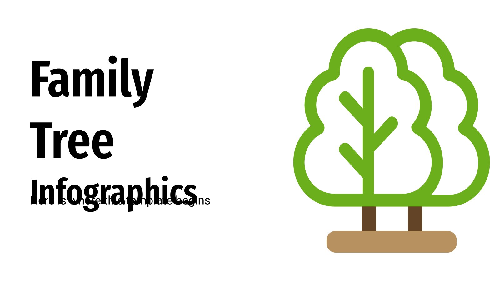 Family Tree Infographics presentation template 